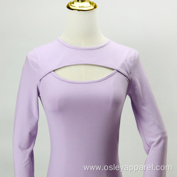 Cutout Long Sleeve Top